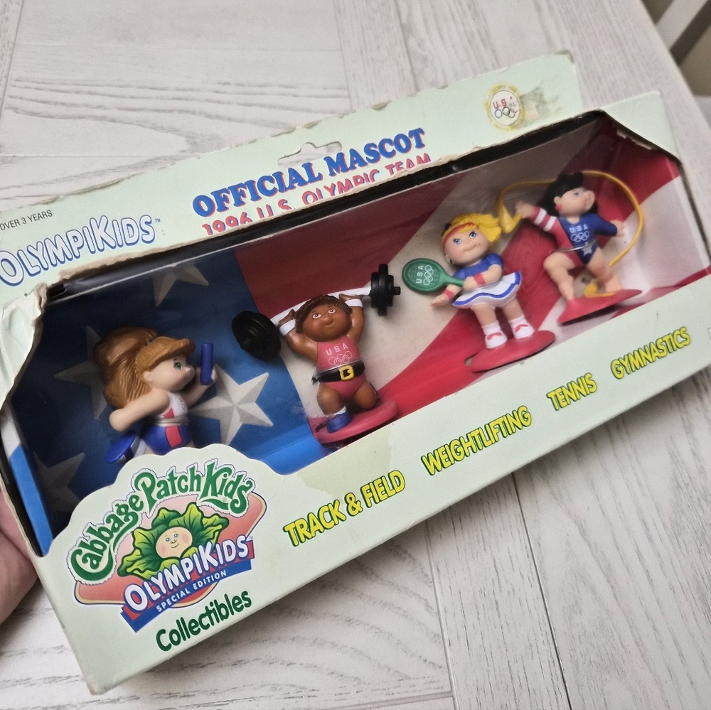 Olympikids Collectible Set Cabbage Patch Kids Vintage 1996 New